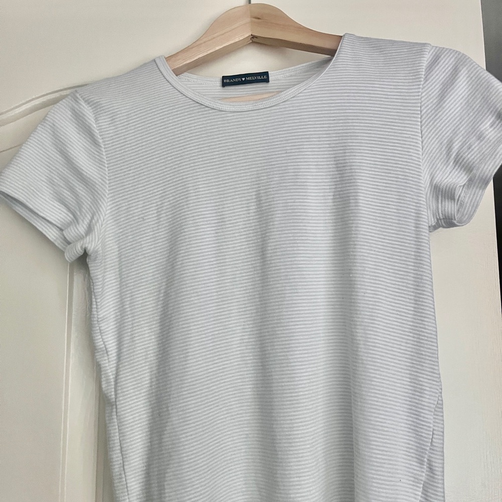 Brandy Melville White Fitted T-Shirt